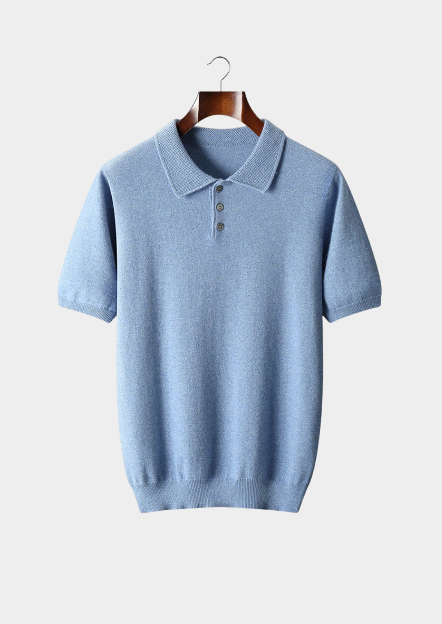 100% CASHMERE CLASSIC POLO SHIRT