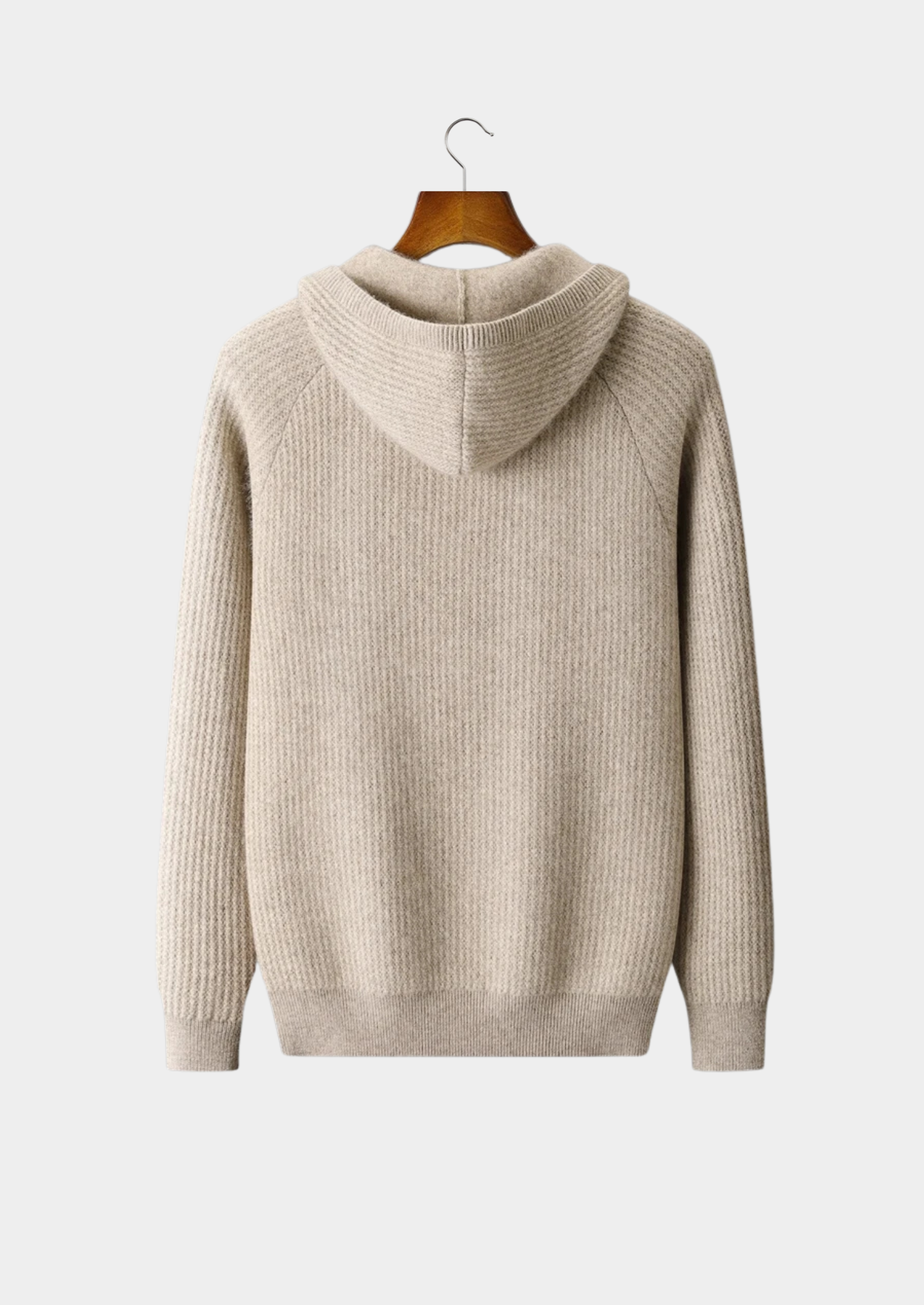 CAVALLO WOOL RIBBED ZIPPER HOODIE