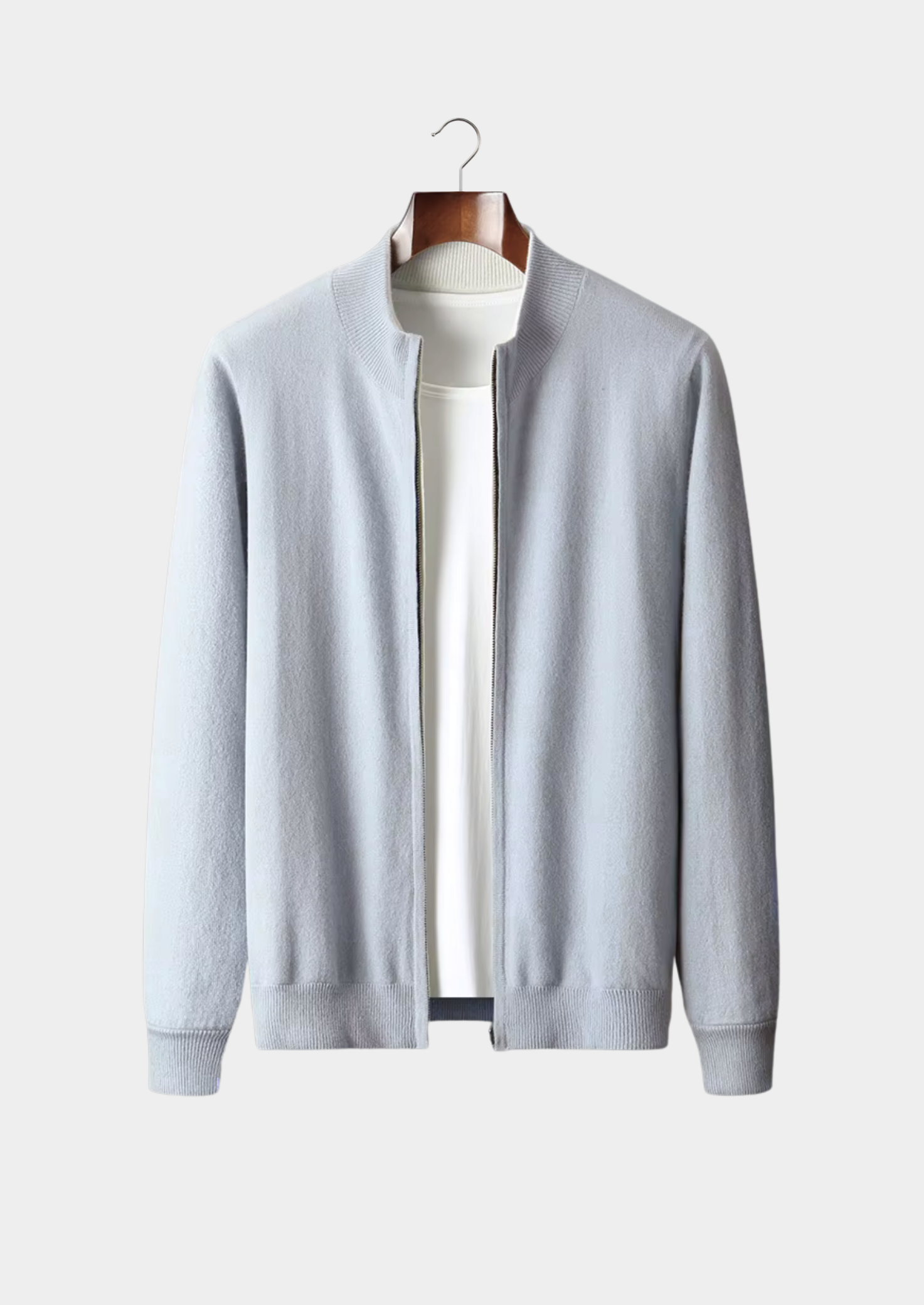 NOBA WOOL ZIP CARDIGAN