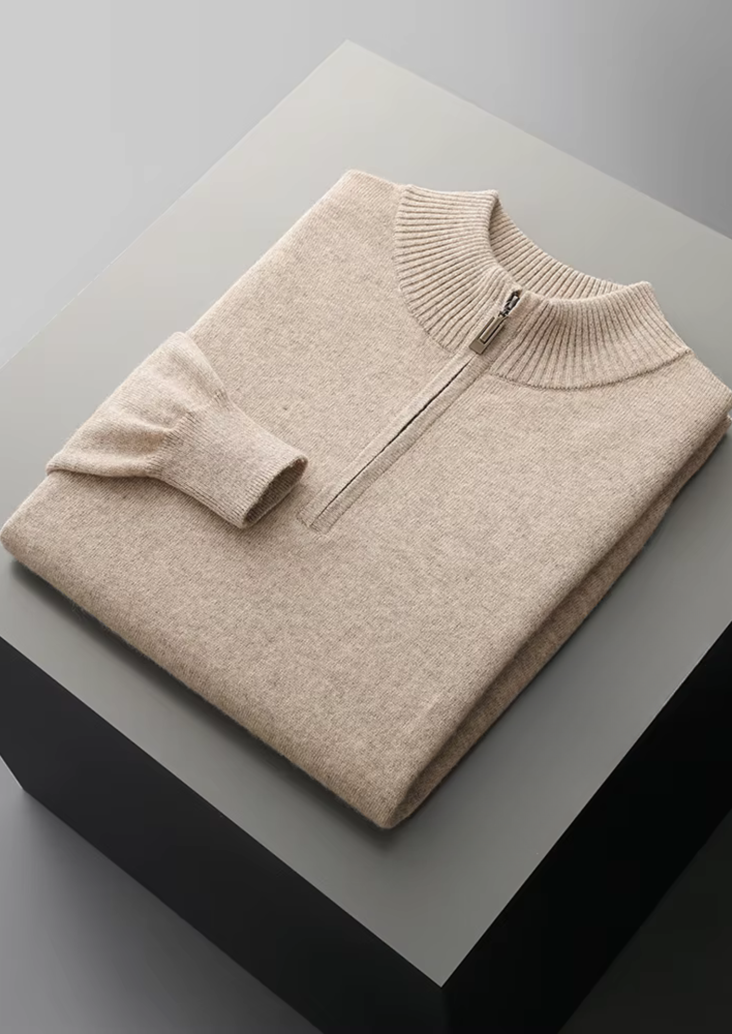 CAVALLO WOOL HALF ZIP SWEATER