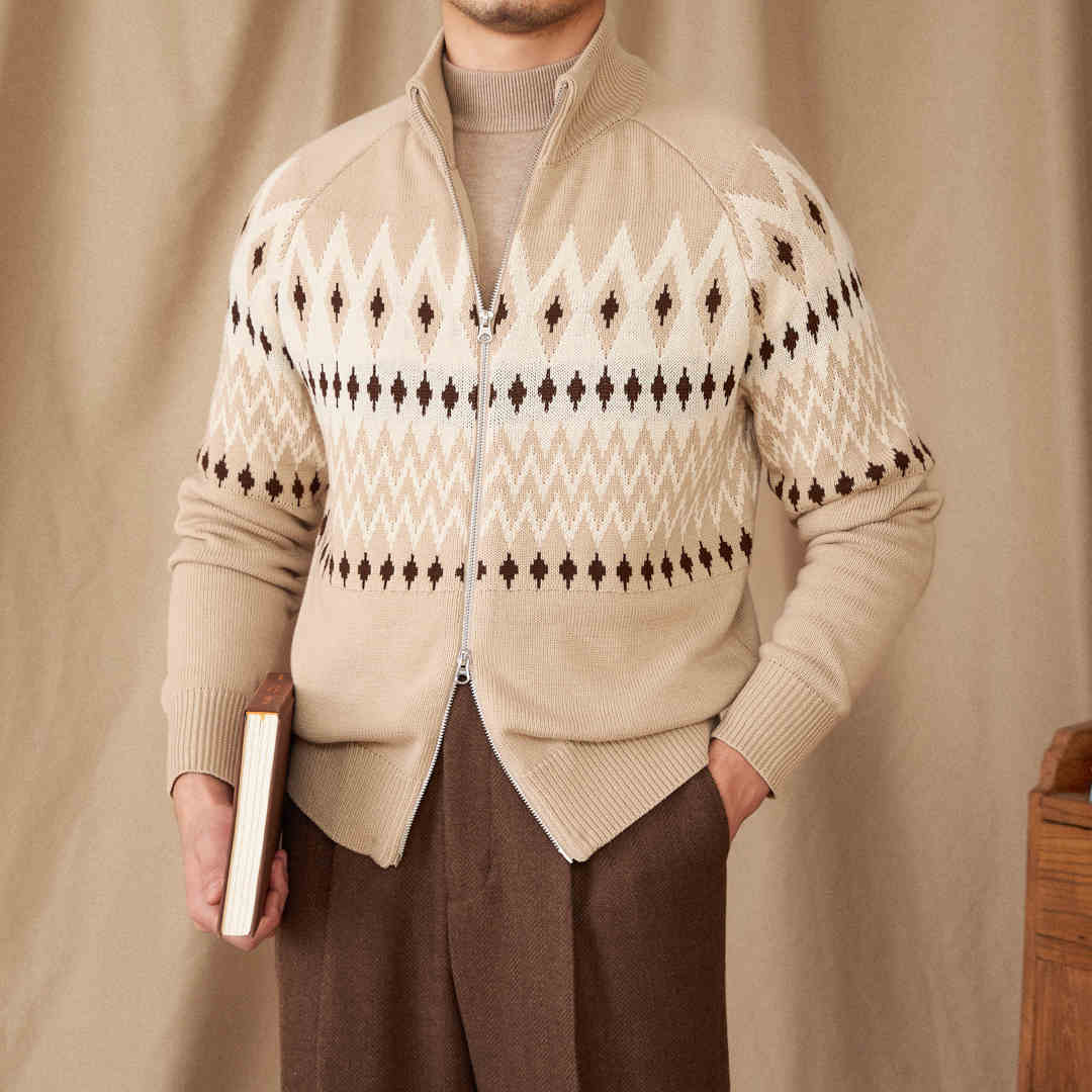 St. Moritz Fair Isle Knitted Cardigan