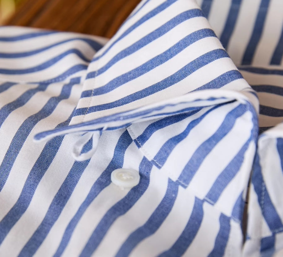 Corsica Cotton Striped Long Sleeve Shirt