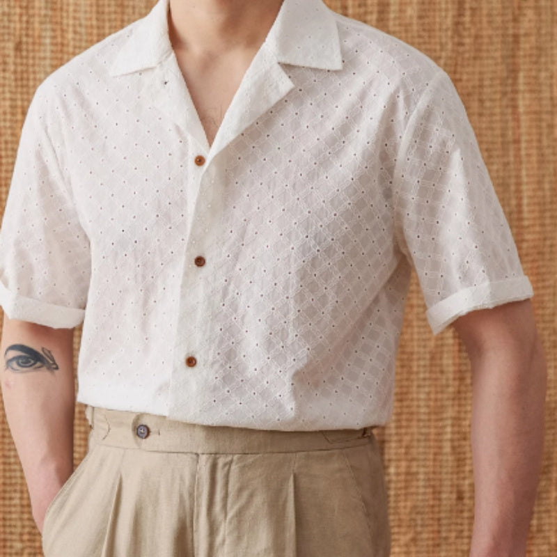 Saloniki Patterned Short Sleeve Shirt