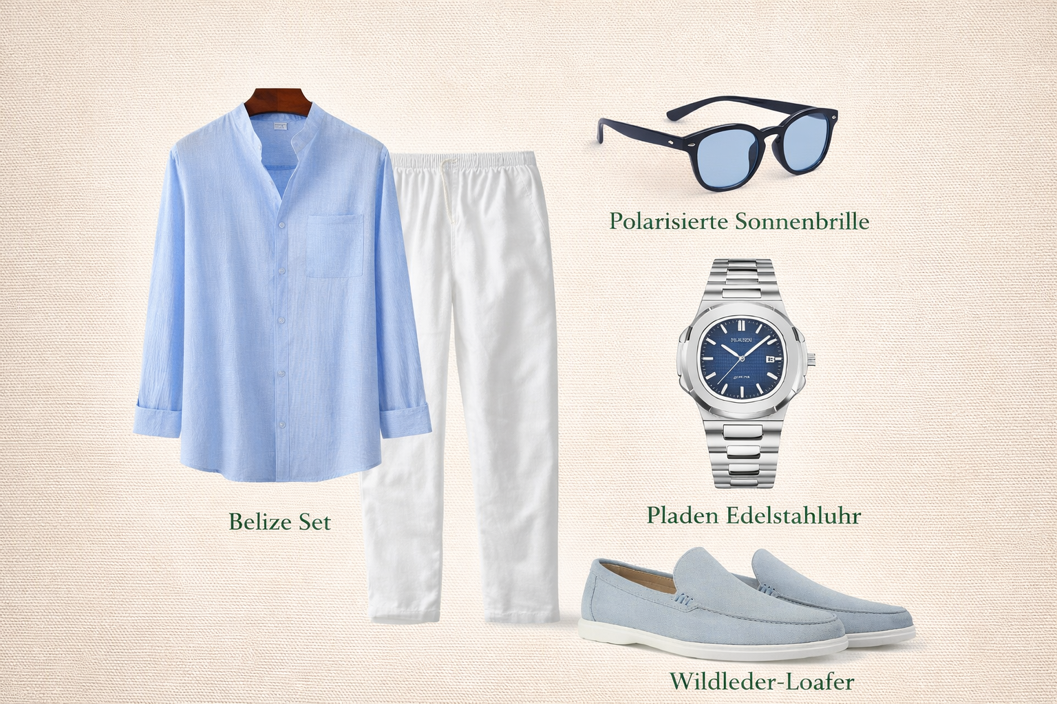 Blue Linen Club SET