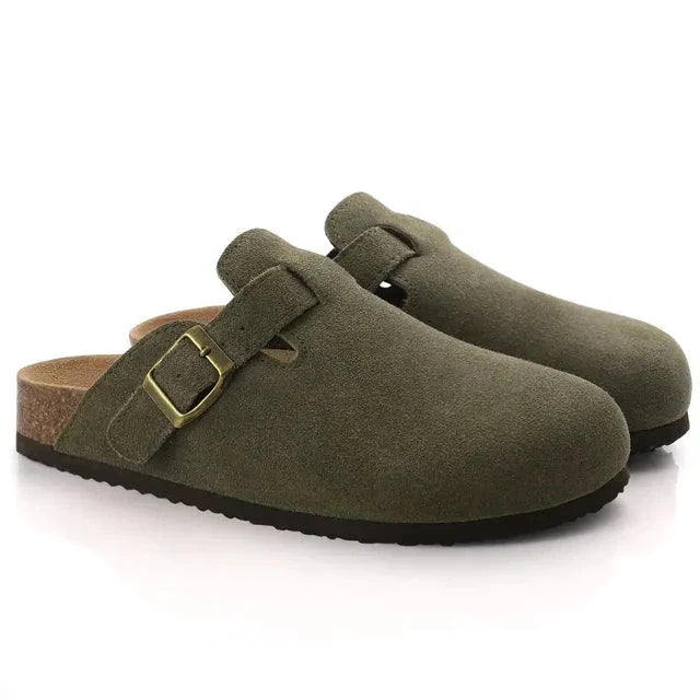 NOBA Suede Clogs