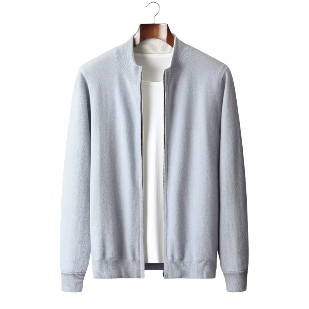 NOBA WOOL ZIP CARDIGAN