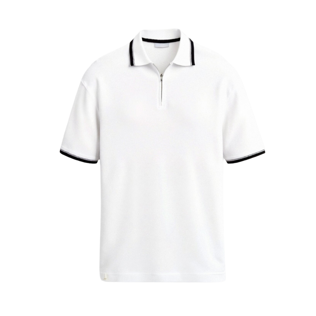 Cavallo Knitted Quarter Zip Golf Polo