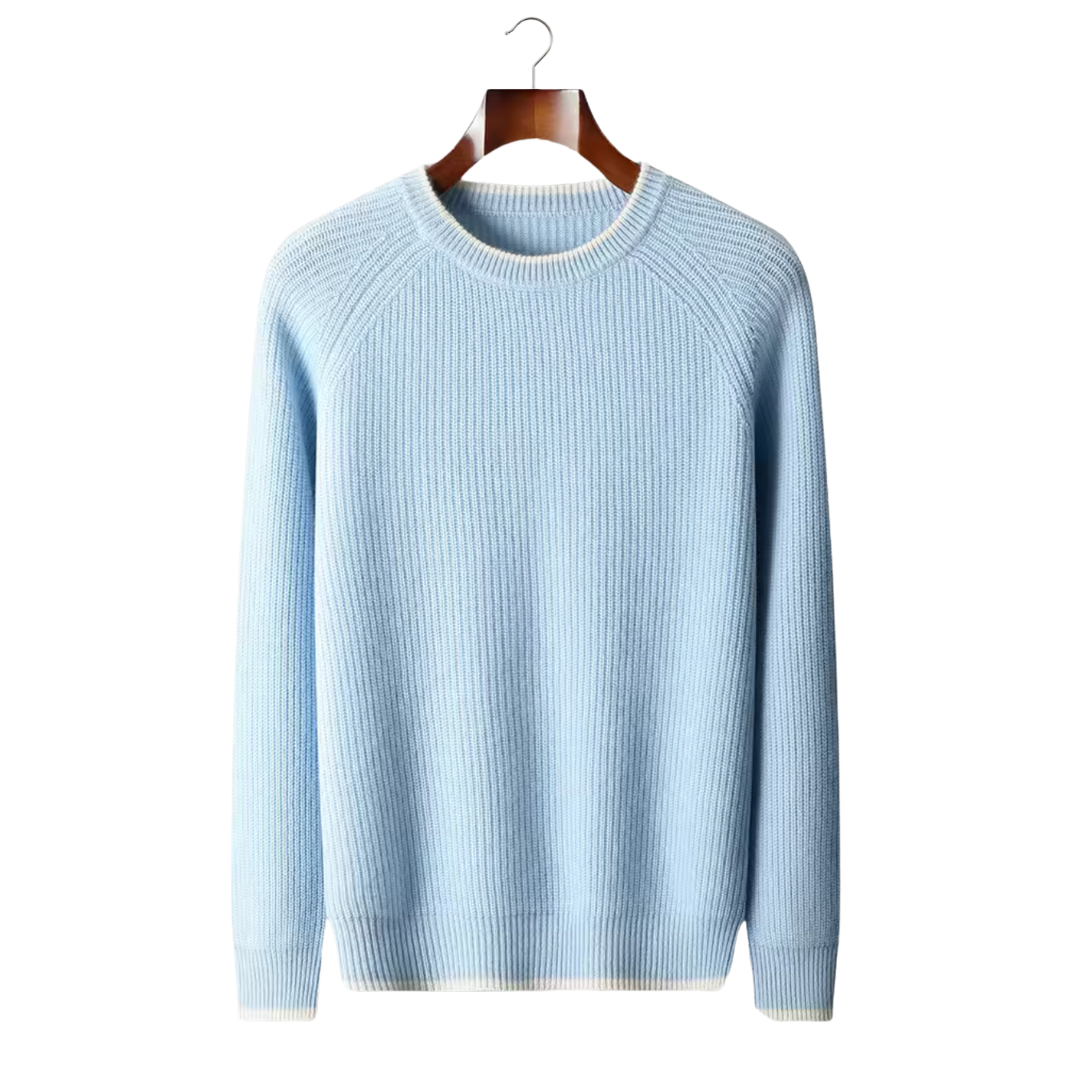 NOBA WOOL TWO TONE CREWNECK