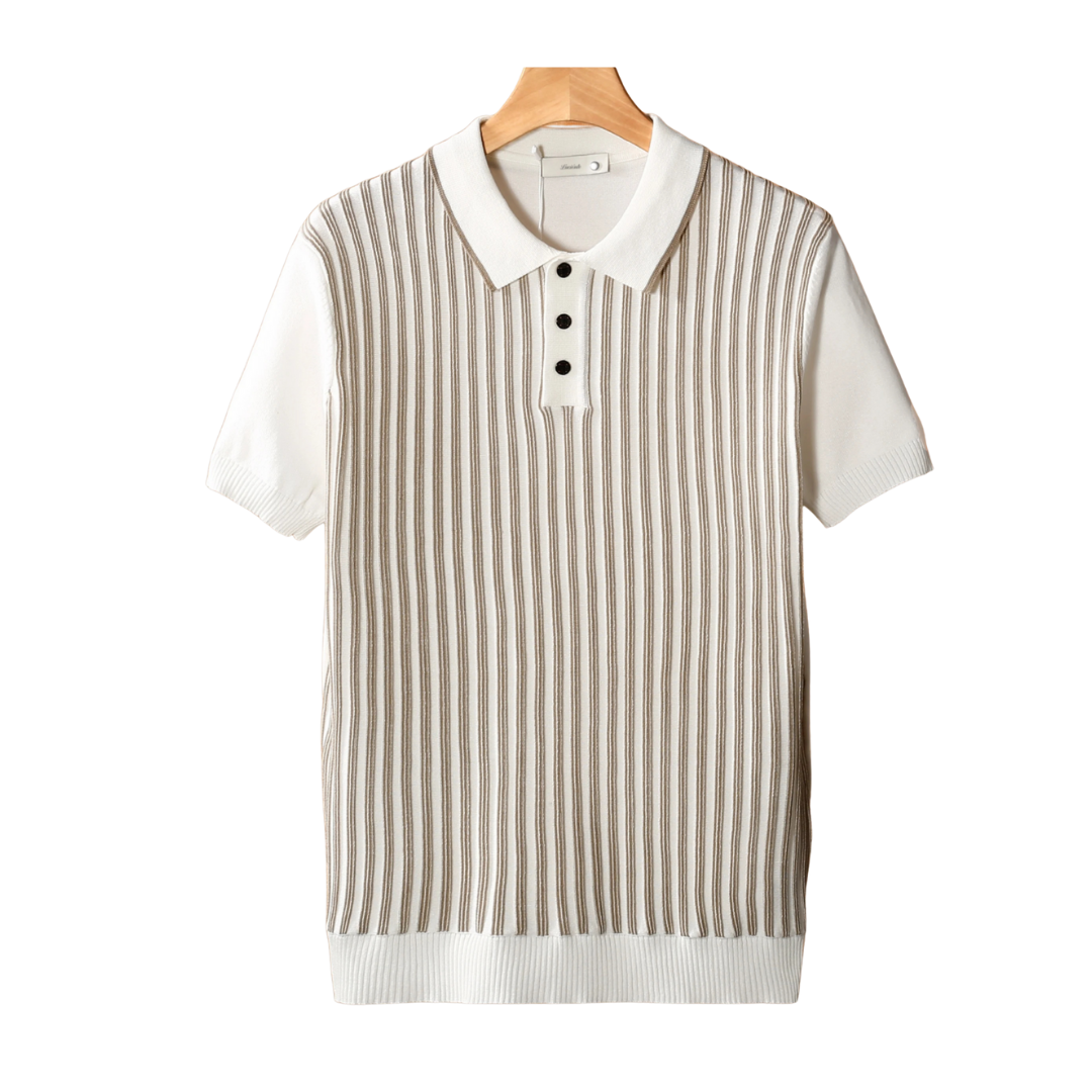 CAVALLO VERTICAL STRIPED POLO