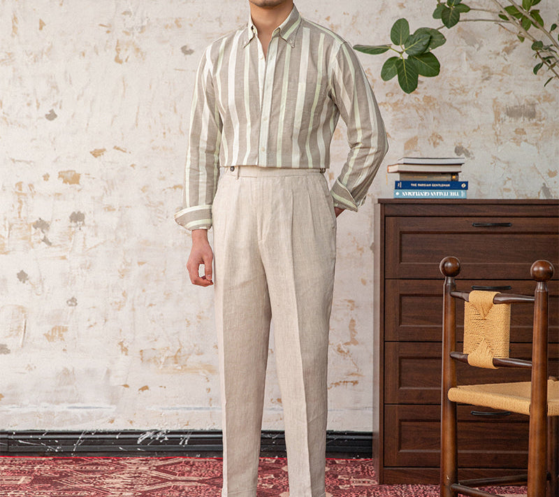 Arezzo Cotton Striped Long Sleeve Shirt