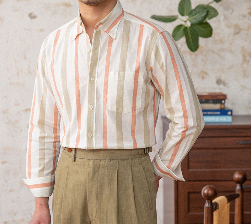 Arezzo Cotton Striped Long Sleeve Shirt