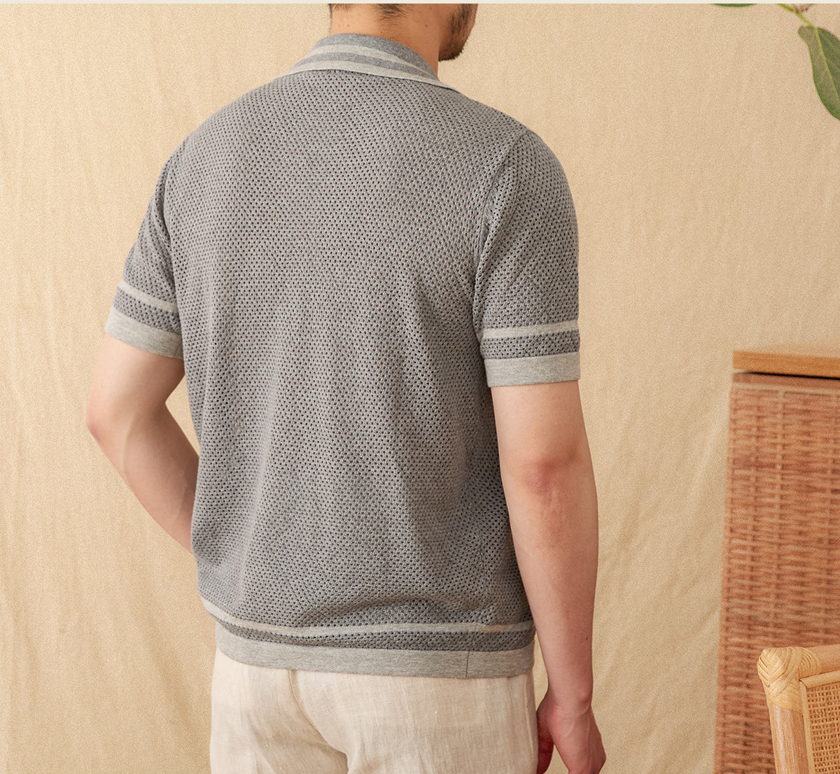 Masters Knitted Contrast Short Sleeve Shirt