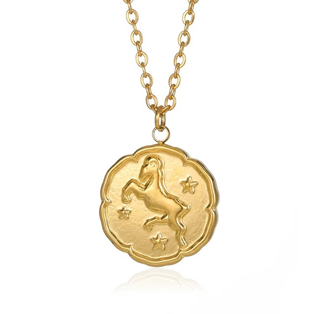 CAVALLO- Zodiac Sign Necklace - Gold