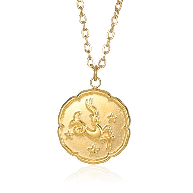 CAVALLO- Zodiac Sign Necklace - Gold