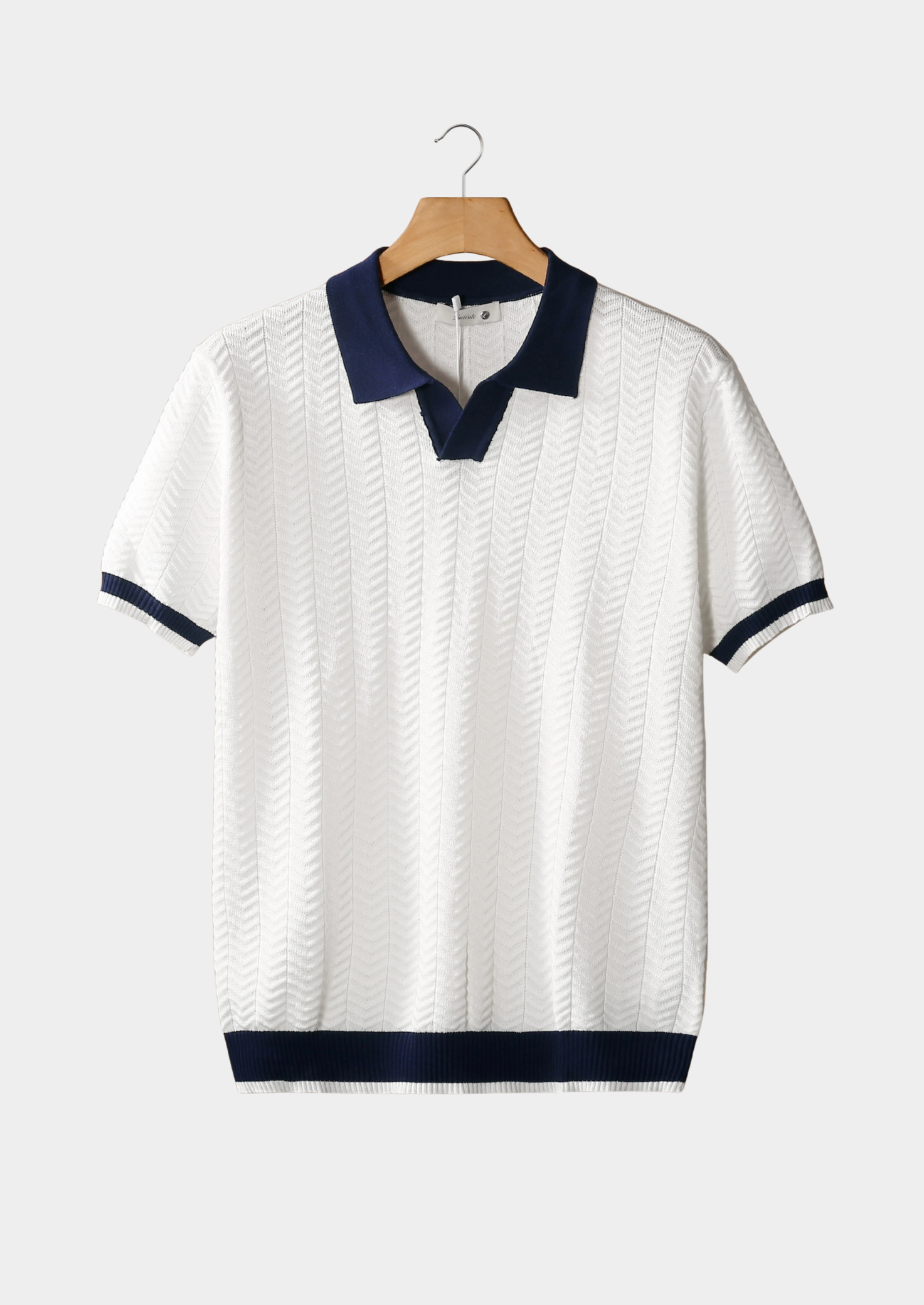CAVALLO CONTRAST TEXTURED POLO
