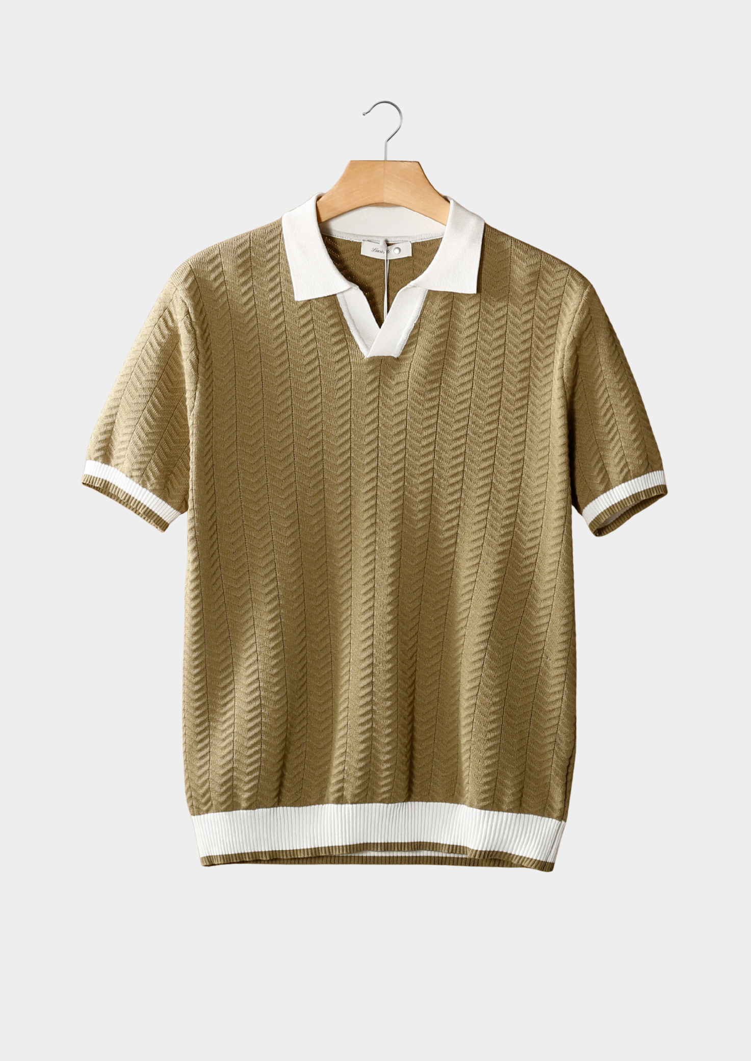 CAVALLO CONTRAST TEXTURED POLO