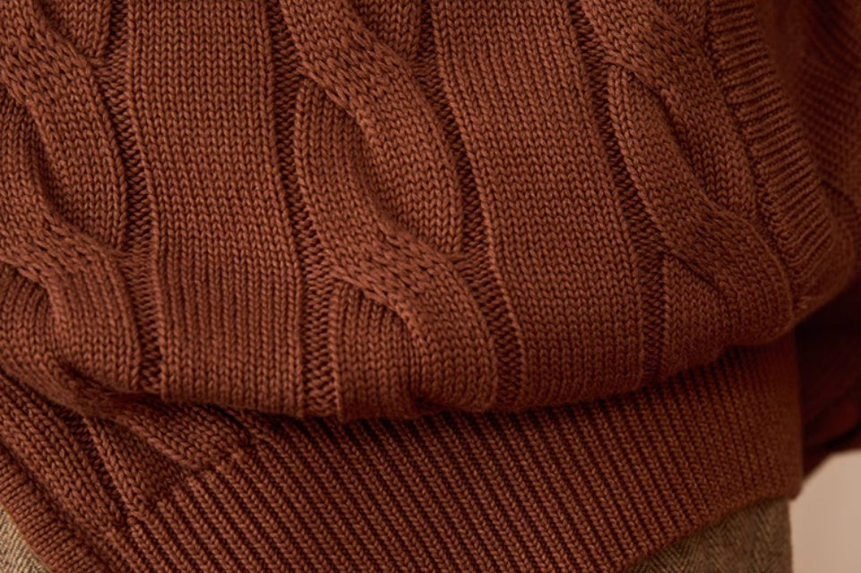 Aspen Cable Knit Cotton Cardigan