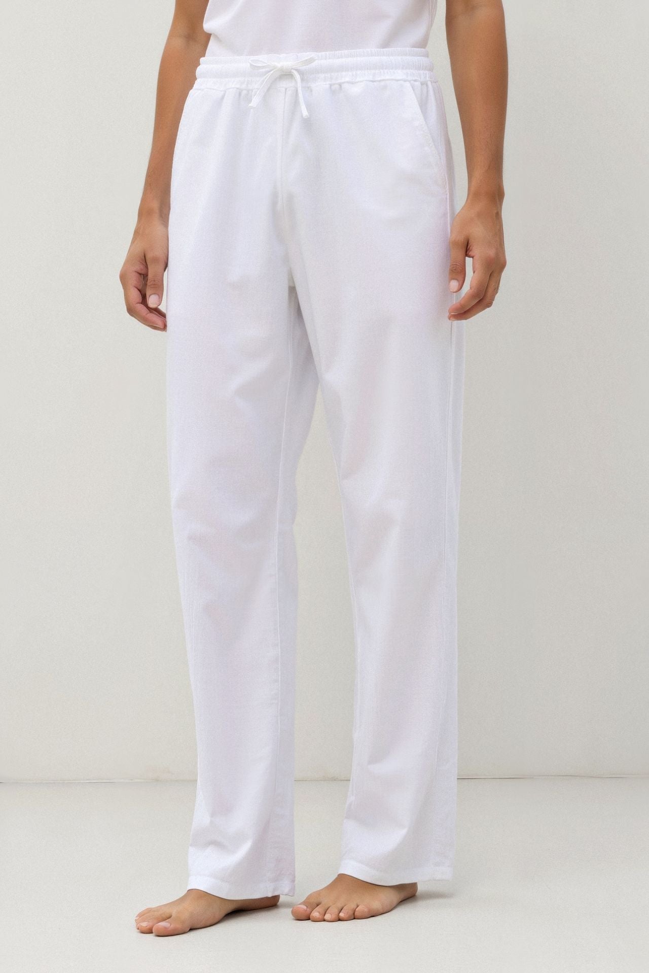 Cavallo Cotton & Linen Blend Drawstring Pants