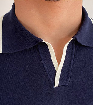 Yacht Cavallo Weekend Contrast Piping Polo