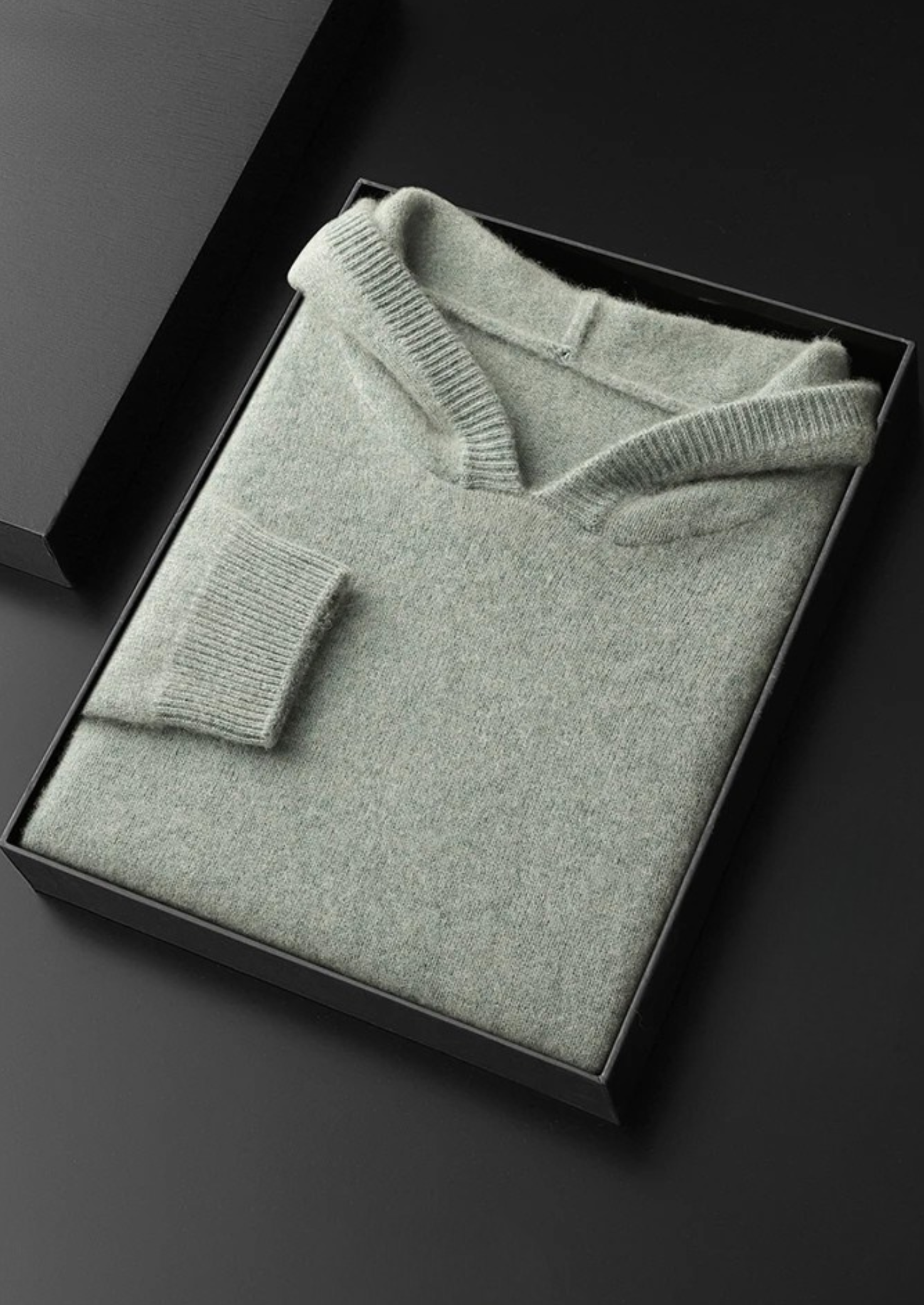 100% CASHMERE LEISURE HOODIE