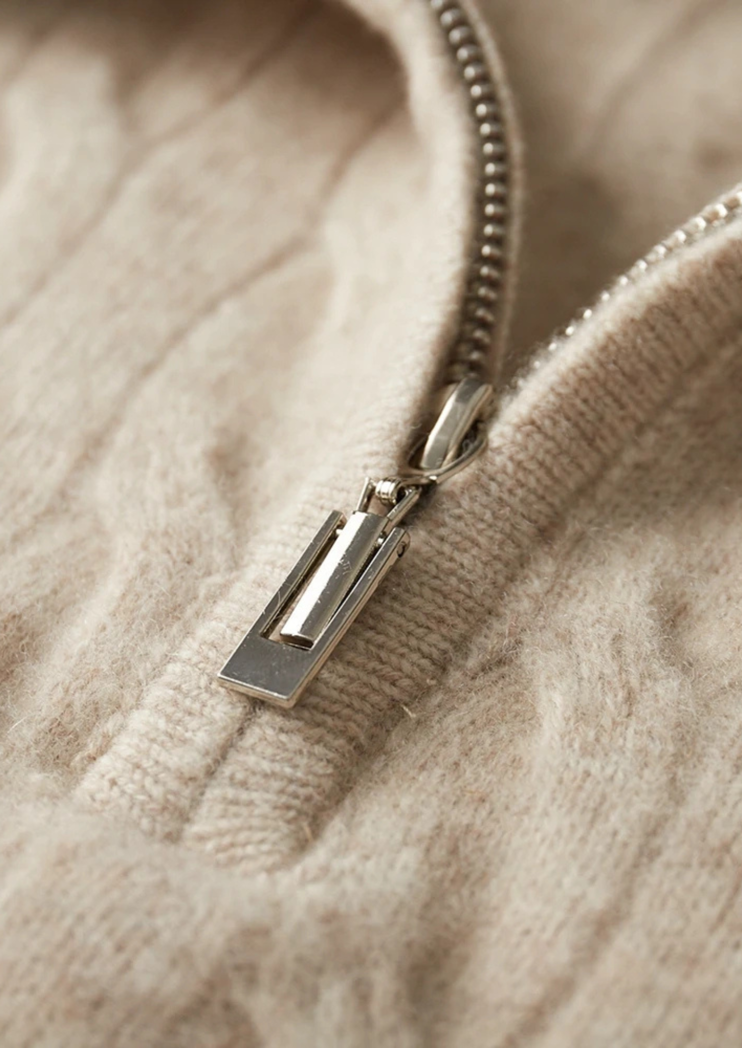 CAVALLO WOOL CABLE HALF ZIP