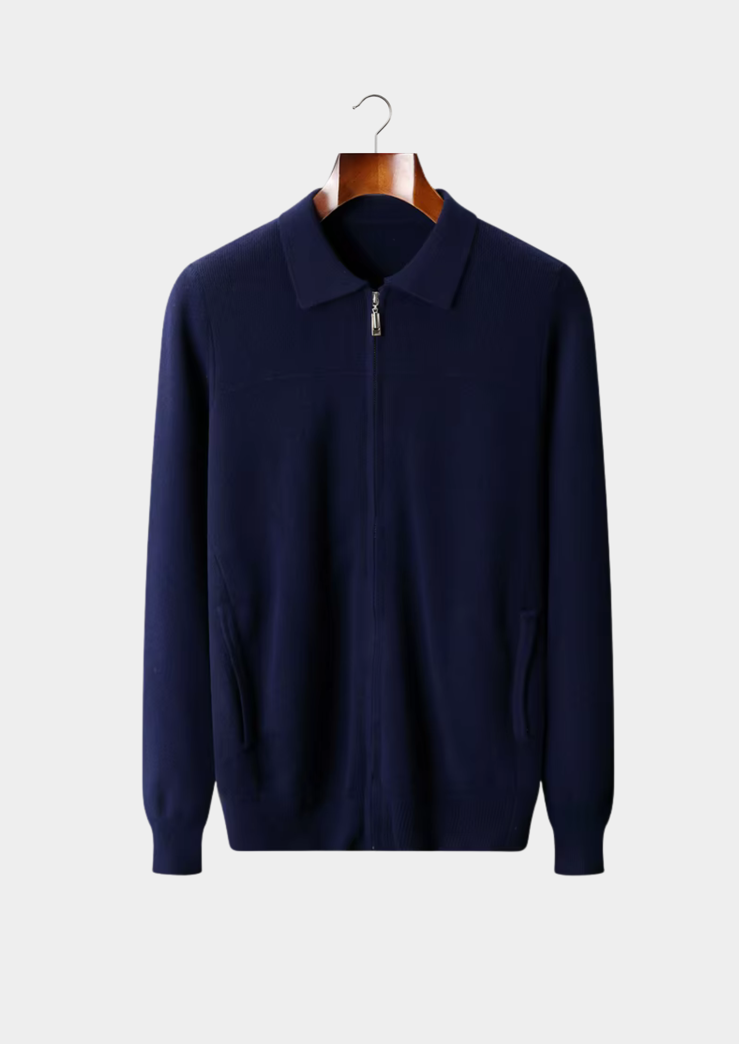 CAVALLO  WOOL RIBBED POLO CARDIGAN