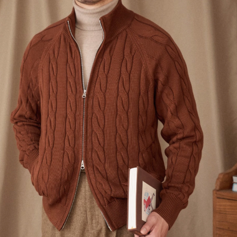 Aspen Cable Knit Cotton Cardigan