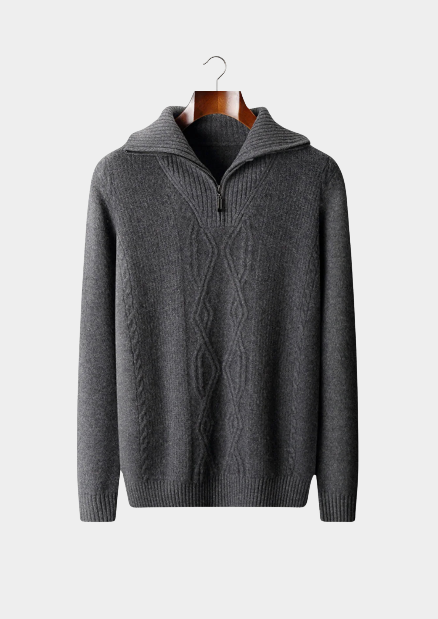 CAVALLO WOOL QUARTER ZIP SWEATER