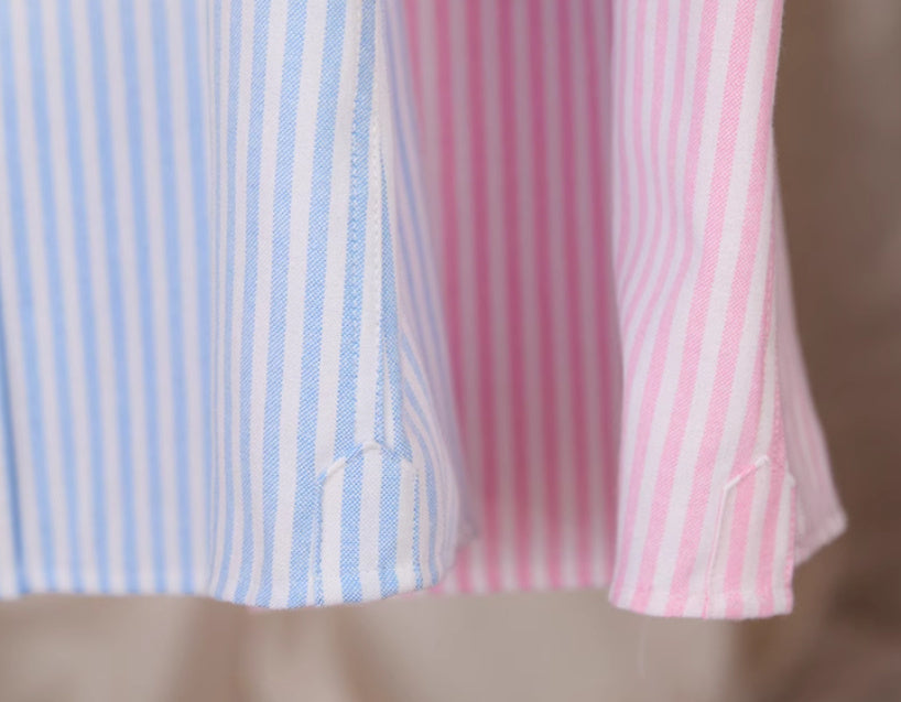 Oxford Cotton Striped Moisture Wicking Shirt