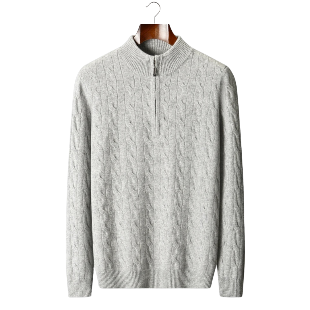 CAVALLO WOOL CABLE HALF ZIP