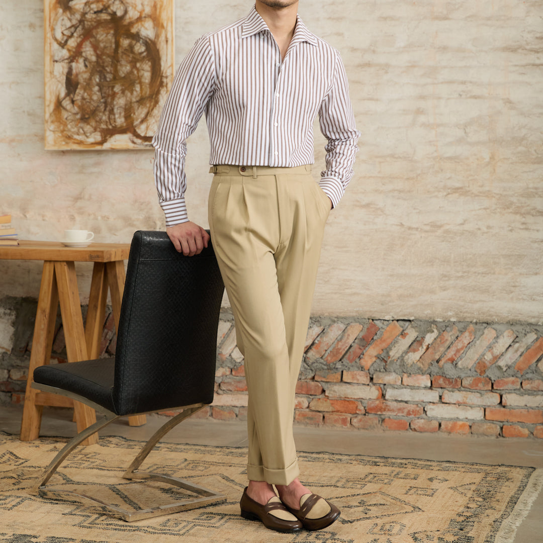 Corsica Cotton Striped Long Sleeve Shirt