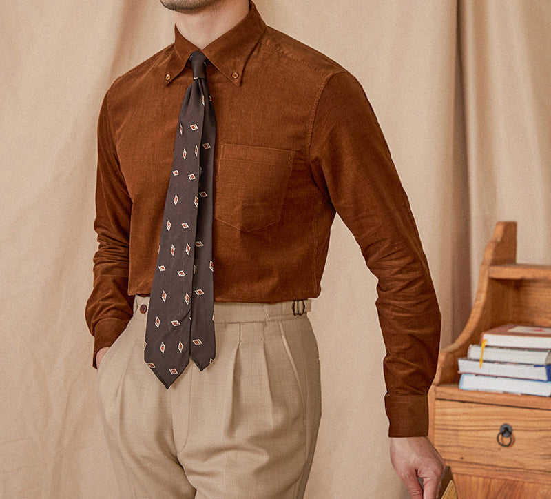 Cambridge Cotton Corduroy Long Sleeve Shirt