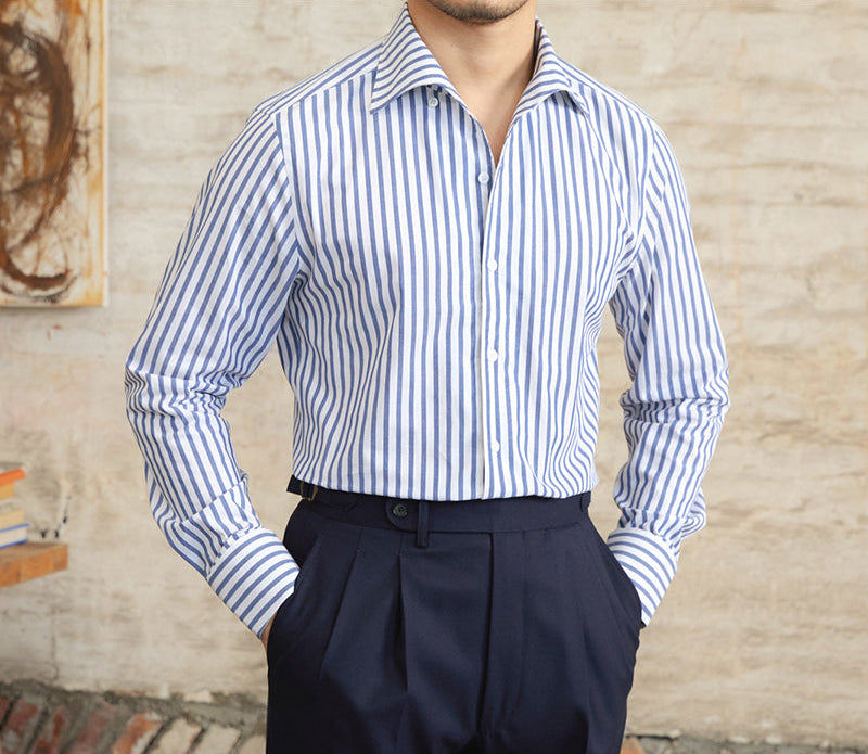 Corsica Cotton Striped Long Sleeve Shirt