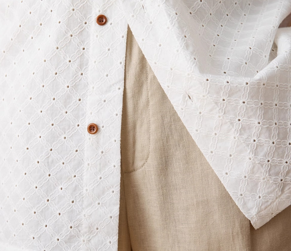 Saloniki Patterned Short Sleeve Shirt