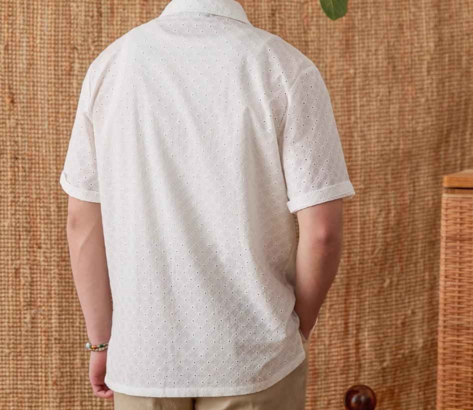 Saloniki Patterned Short Sleeve Shirt
