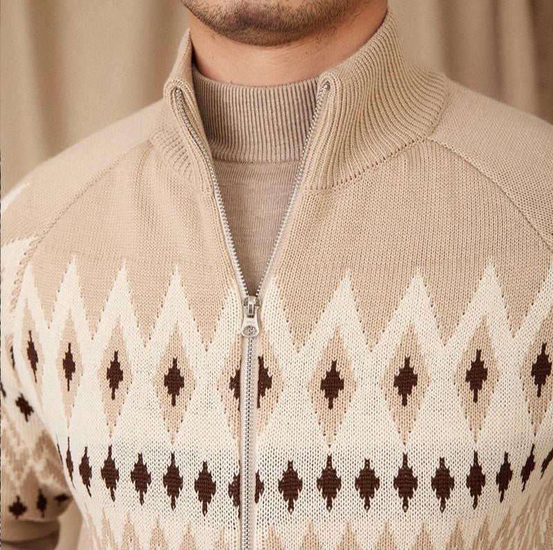 St. Moritz Fair Isle Knitted Cardigan
